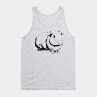 Guinea Pig Charcoal Funny Cute Tank Top